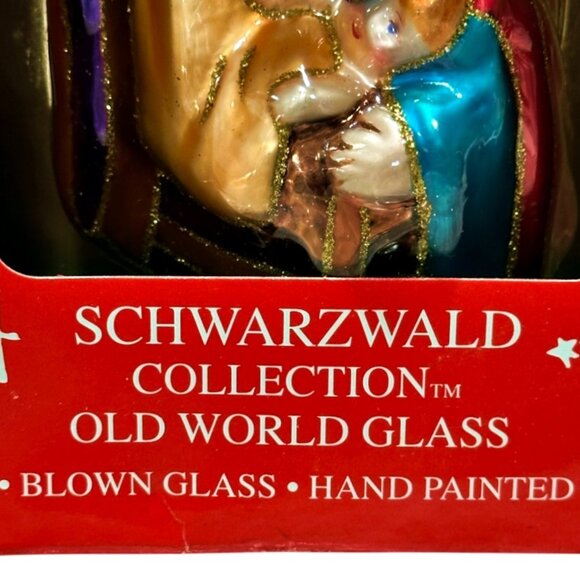 OLD WORLD CHRISTMAS Blown Glass Christmas Ornament Nativity Holy Family 2002 OWC - Picture 7 of 8